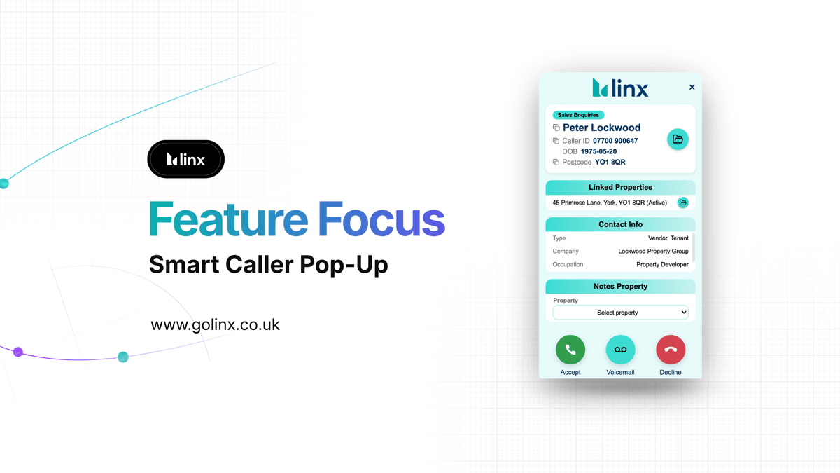 Linx Smart Caller Pop-Up